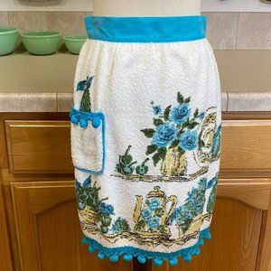 Vintage Terry Cloth Half Apron